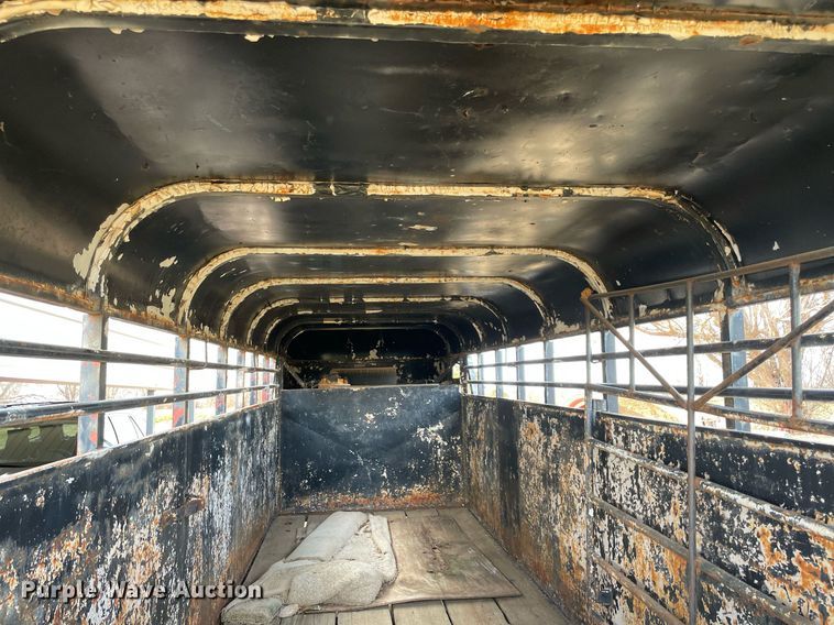 image for item LV9247 Shop built  livestock trailer