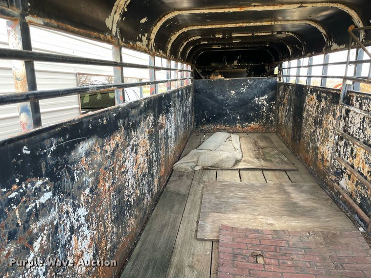 image for item LV9247 Shop built  livestock trailer