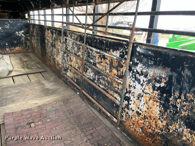 image for item LV9247 Shop built  livestock trailer