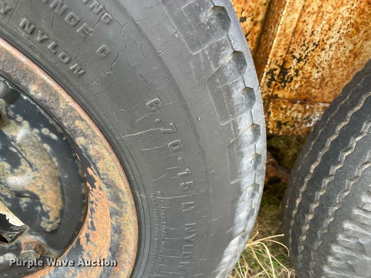 image for item LV9247 Shop built  livestock trailer