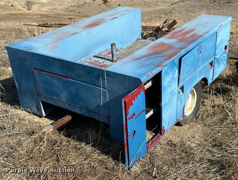 image for item NJ9428 Shop built utility bed trailer