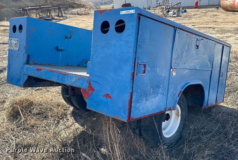 image for item NJ9428 Shop built utility bed trailer