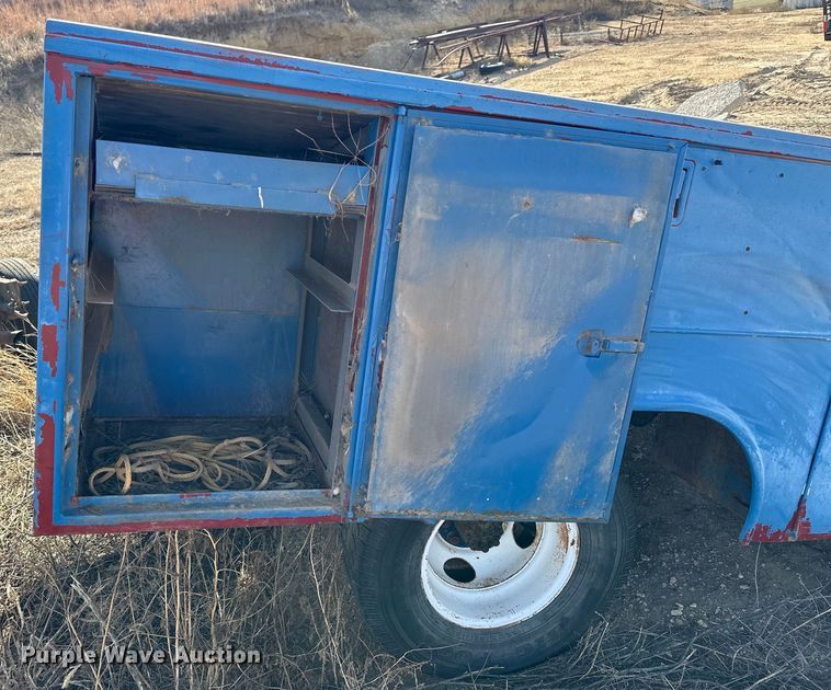 image for item NJ9428 Shop built utility bed trailer