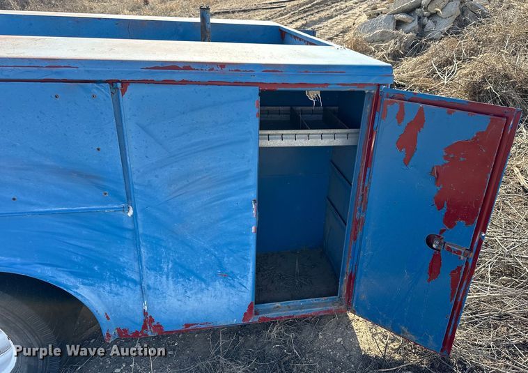 image for item NJ9428 Shop built utility bed trailer