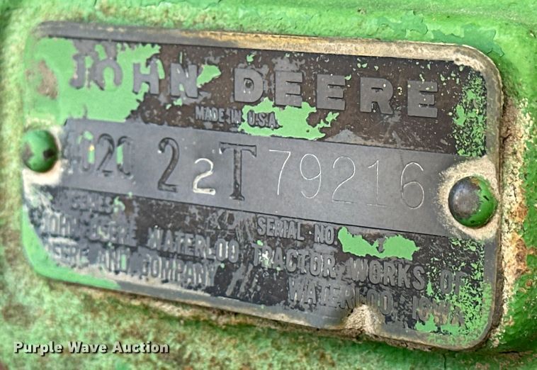 image for item NJ9431 1964 John Deere 4020 tractor