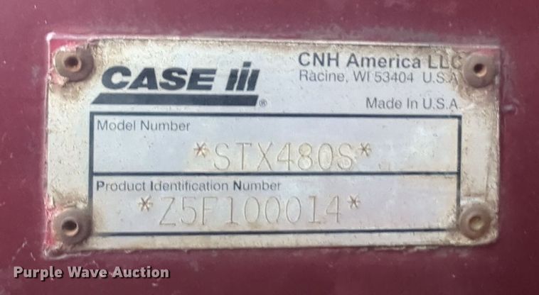 image for item NZ9411 2006 Case STX480S tractor