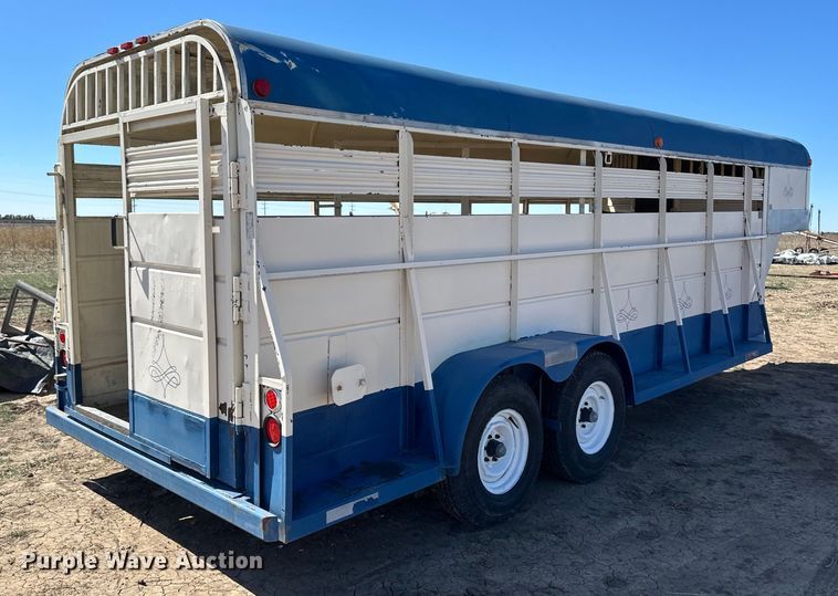 image for item OA9738 2015 Shop built livestock trailer