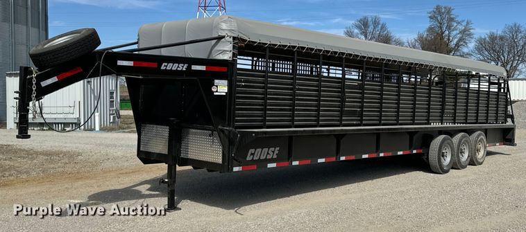 image for item OJ9658 2021 Coose Gooseneck Stock livestock trailer