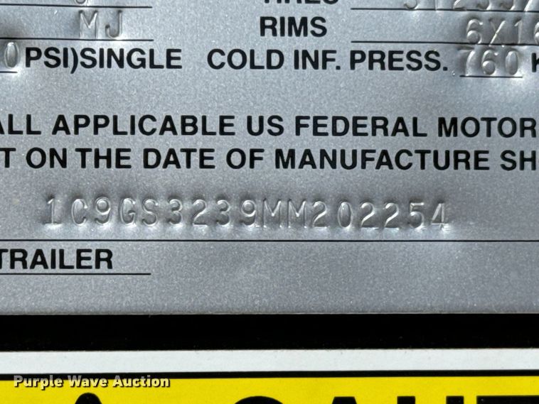 image for item OJ9658 2021 Coose Gooseneck Stock livestock trailer