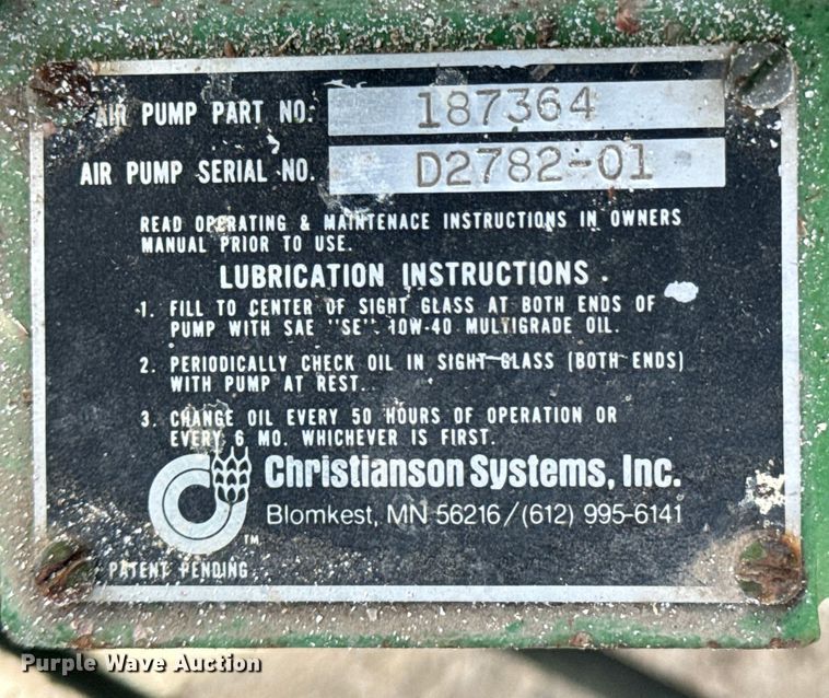 image for item OJ9659 Handlair 1500 grain vacuum