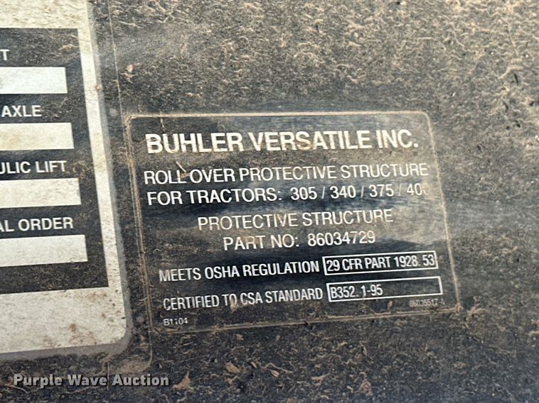 image for item OM9897 2011 Versatile  375 4WD tractor