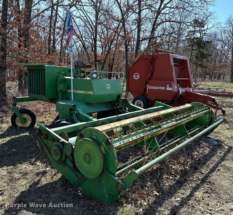 image for item OM9901 John Deere 830 windrower
