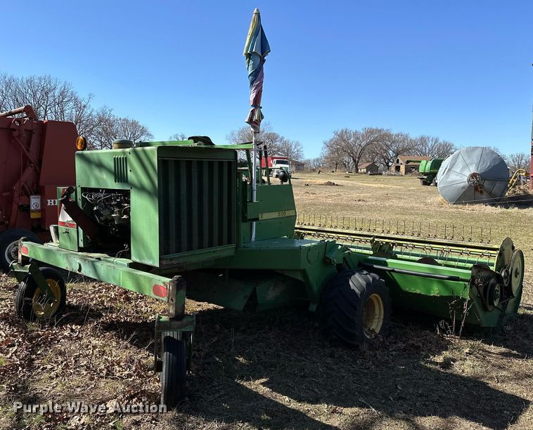 image for item OM9901 John Deere 830 windrower