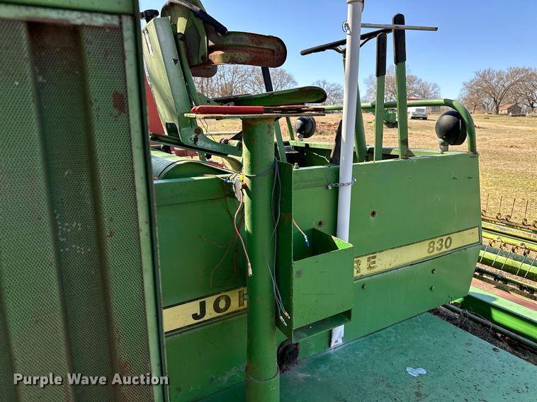 image for item OM9901 John Deere 830 windrower