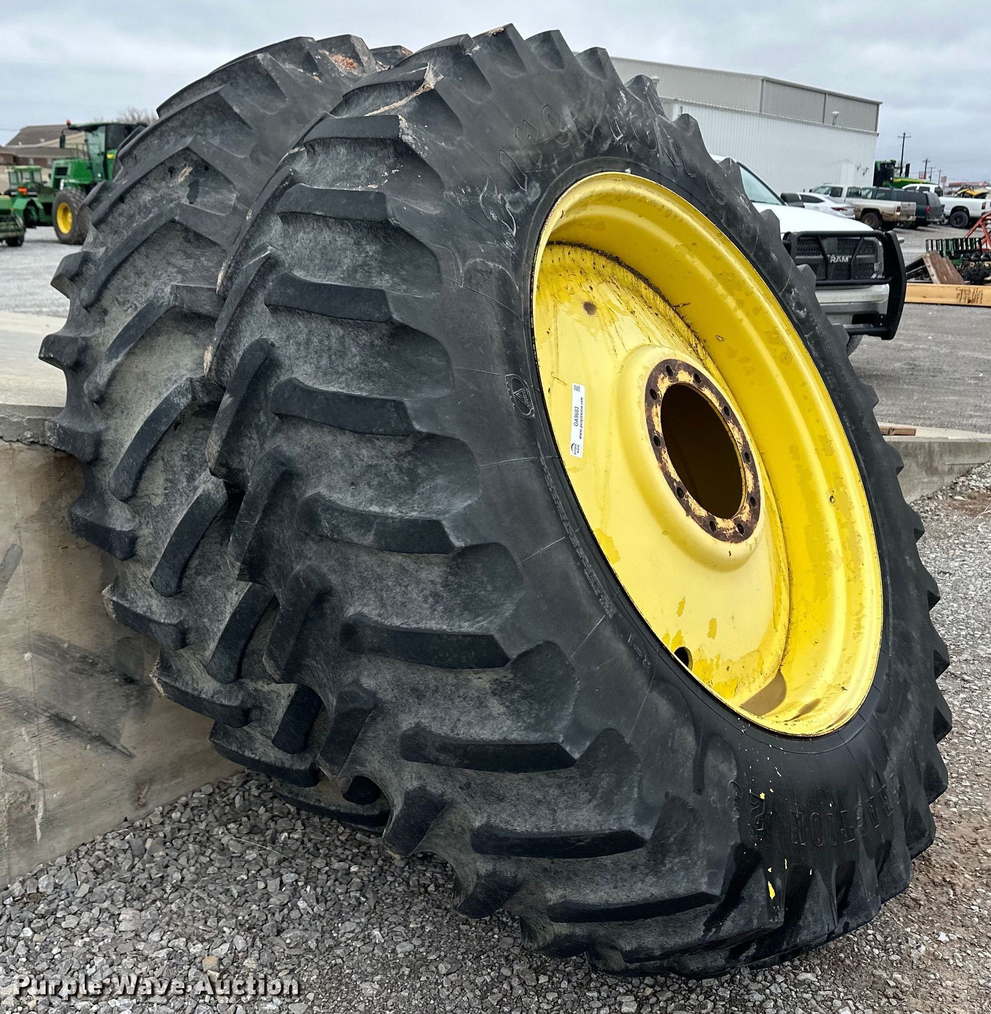 (2) 480/80R42 tires and wheels in Woodward, OK | Item OA9683 sold ...