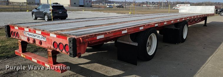image for item DK0726 2015 Transcraft DTL-2100 drop deck equipment trailer