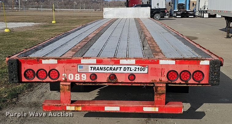 image for item DK0726 2015 Transcraft DTL-2100 drop deck equipment trailer