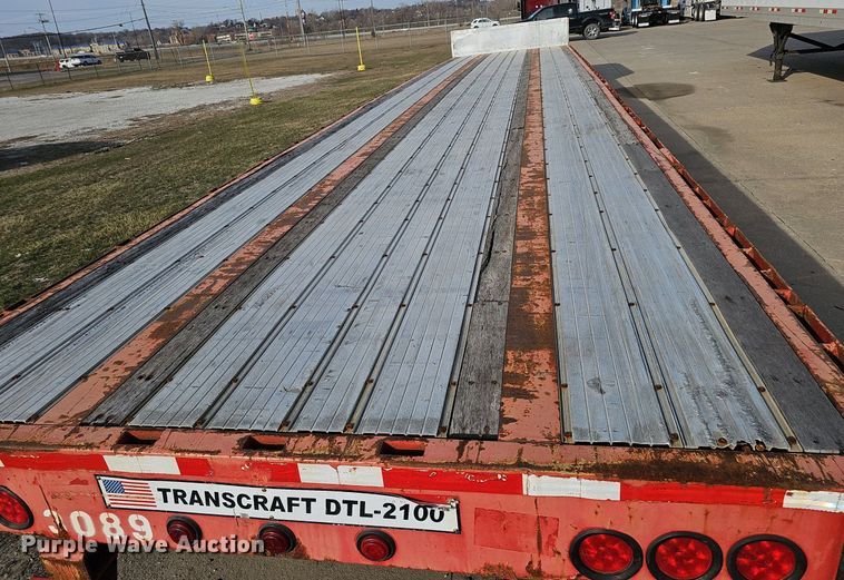 image for item DK0726 2015 Transcraft DTL-2100 drop deck equipment trailer