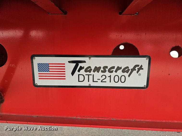 image for item DK0726 2015 Transcraft DTL-2100 drop deck equipment trailer