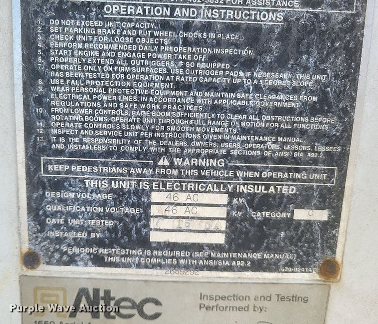 image for item DO4851 2005 International 4300 forestry bucket truck