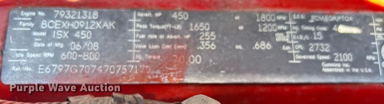 image for item EG1273 2009 Kenworth  T660 semi truck