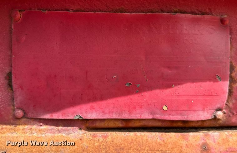 image for item EJ0336 1967 Lufkin flatbed trailer