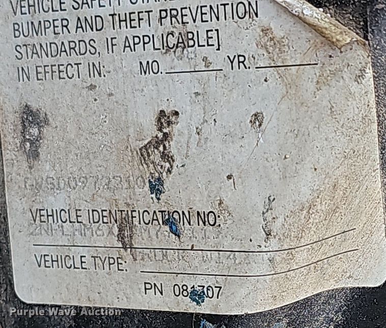 image for item EJ6025 2009 Peterbuilt  PB335 box truck