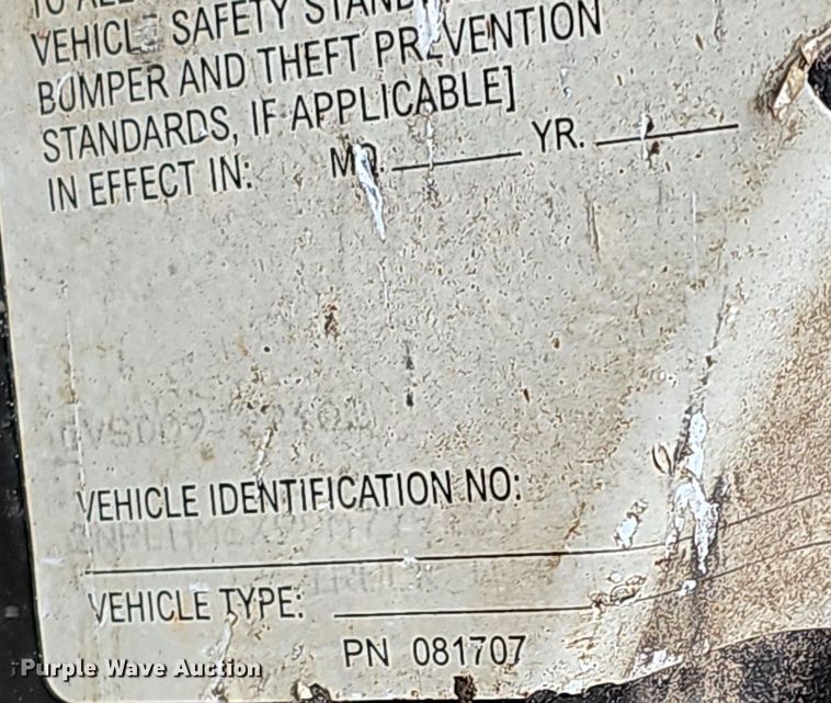 image for item EJ6027 2009 Peterbilt  PB335 box truck