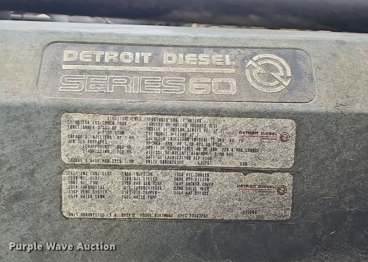 image for item EJ6053 2001 Freightliner  Classic XL semi truck