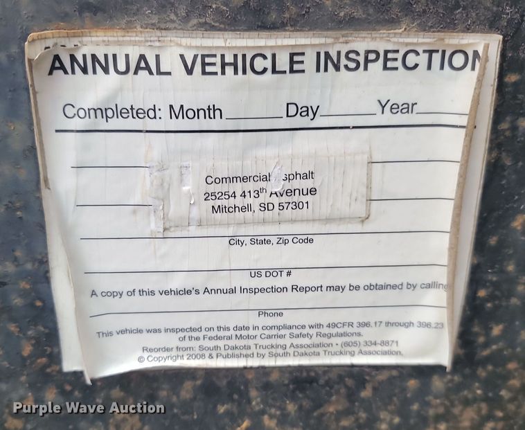 image for item KU9093 1994 Drake end dump pup trailer