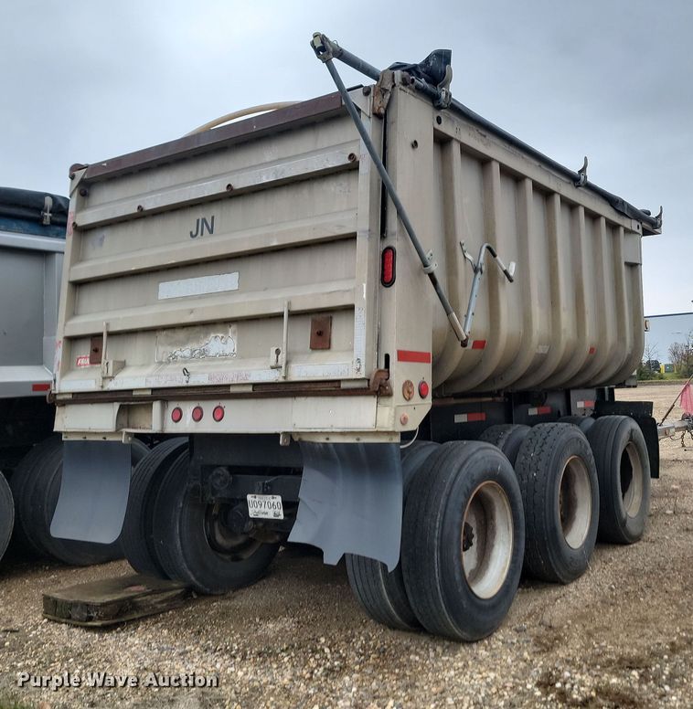 image for item KU9094 1984 Fruehauf end dump pup trailer