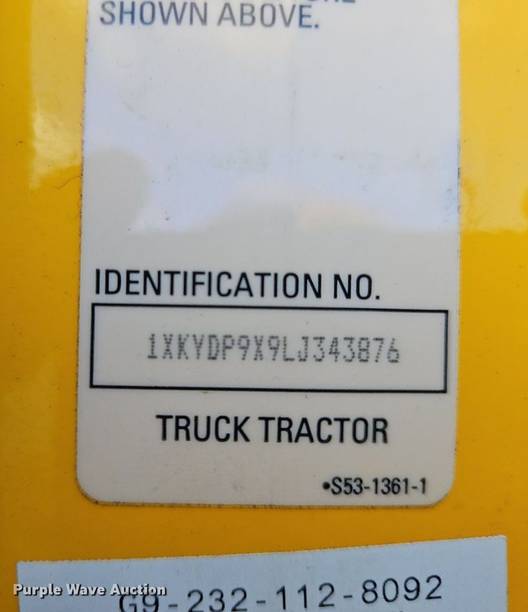 image for item OK9795 2020 Kenworth  T680 semi truck