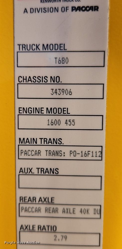 image for item OK9804 2020 Kenworth  T680 semi truck