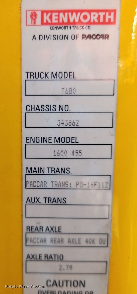 image for item OK9805 2020 Kenworth  T680 semi truck