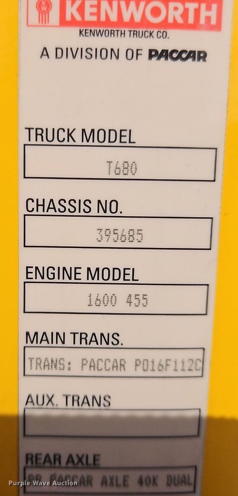 image for item OK9808 2021 Kenworth  T680 semi truck