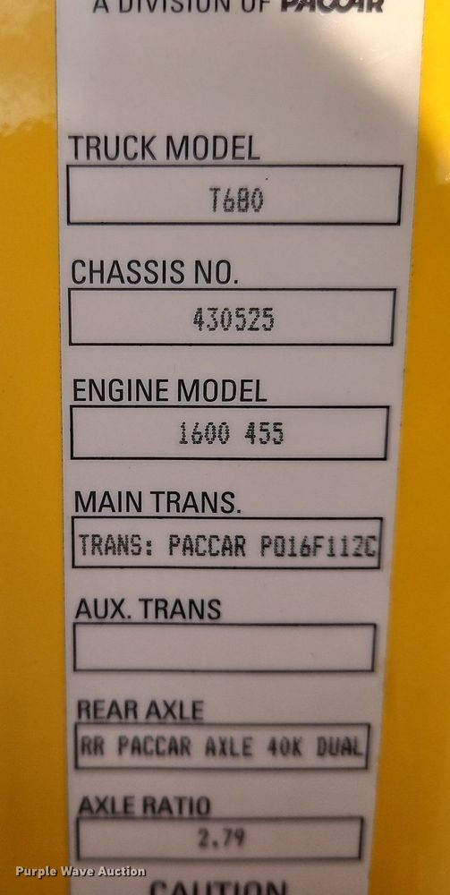 image for item OK9809 2020 Kenworth  T680 semi truck