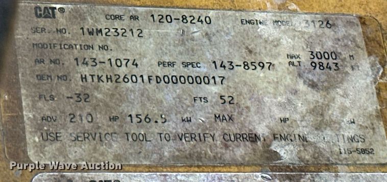 image for item OM9891 1998 Ford L8501 semi truck