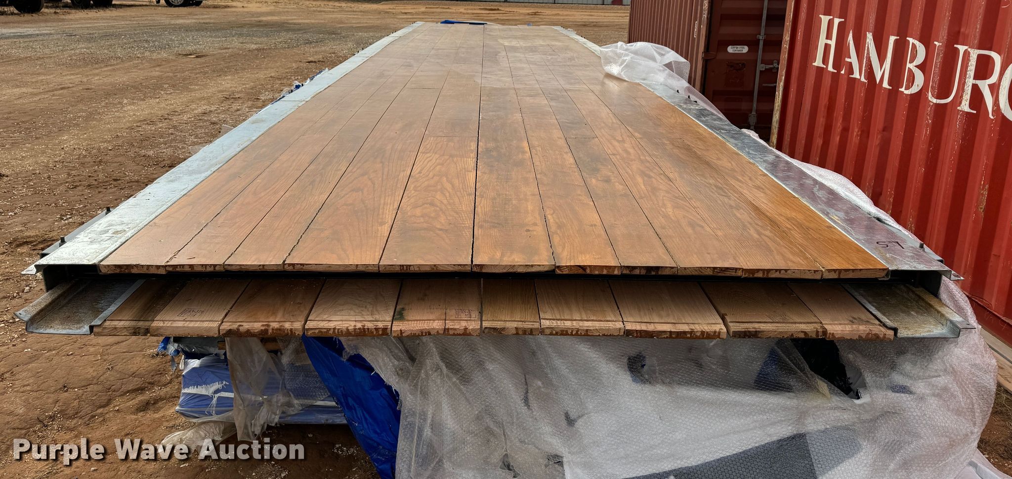 53' L twopiece dry van trailer floor in Olton, TX Item EI6675 for sale Purple Wave