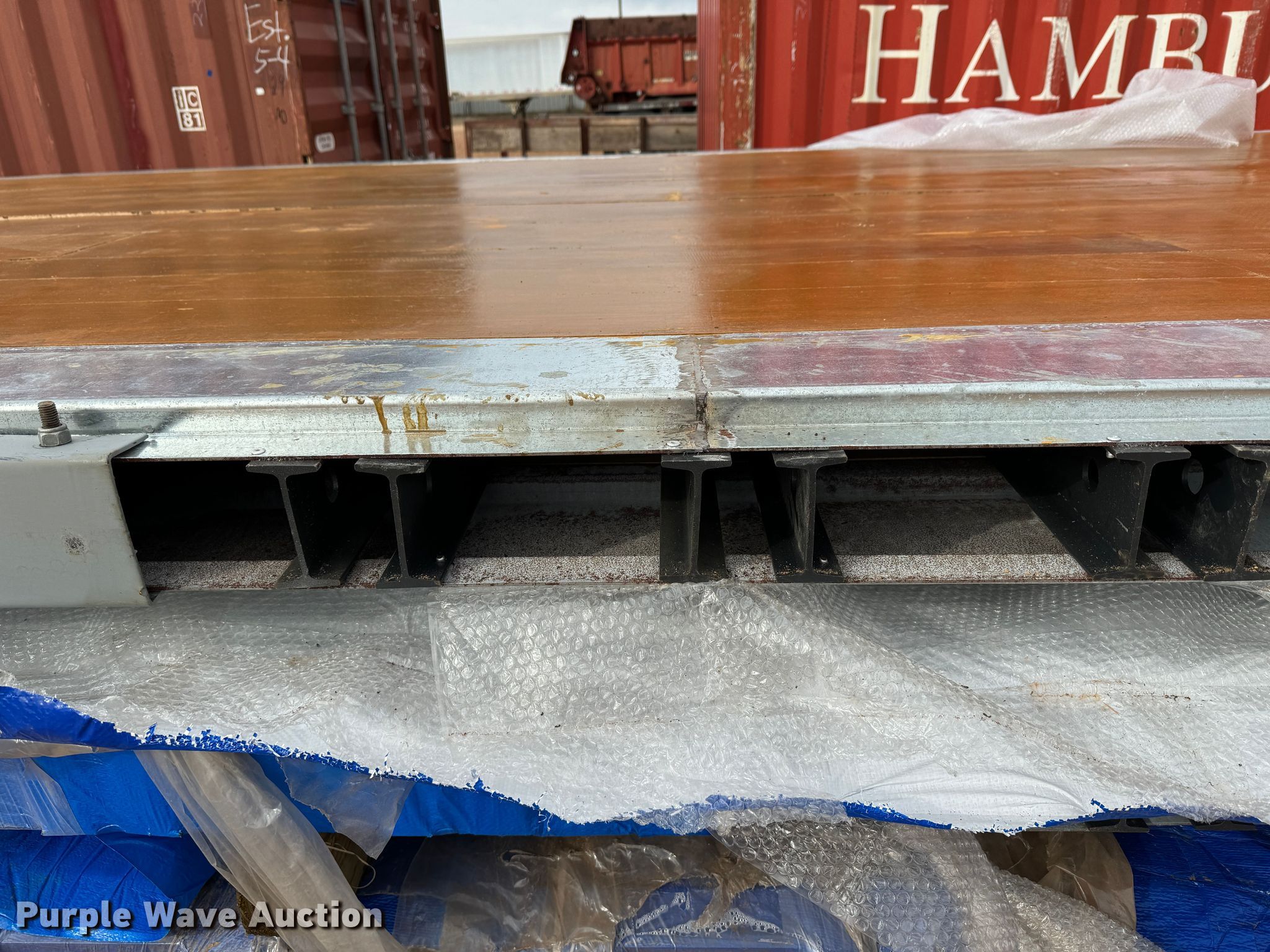 53' L twopiece dry van trailer floor in Olton, TX Item EI6675 for sale Purple Wave