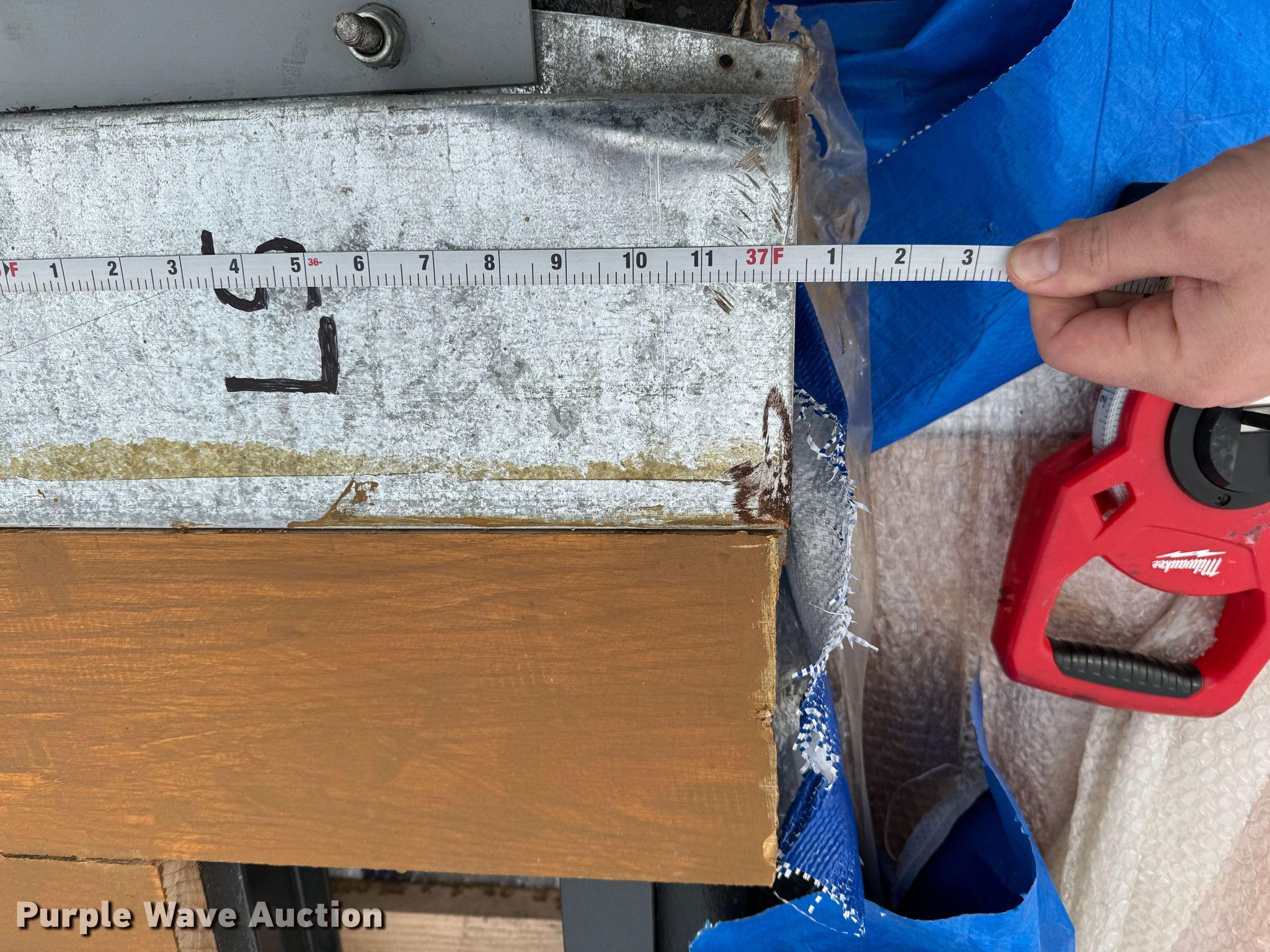 53' L twopiece dry van trailer floor in Olton, TX Item EI6675 for sale Purple Wave