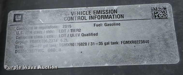 image for item DG4276 2015 GMC Sierra 1500 Crew Cab pickup truck