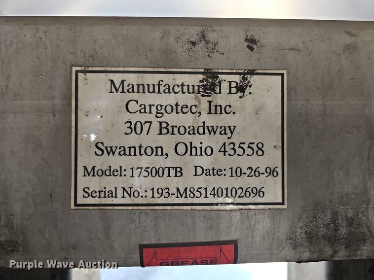 image for item DK0687 1997 Cargotec Inc. 17500TB weight and measures inspection system