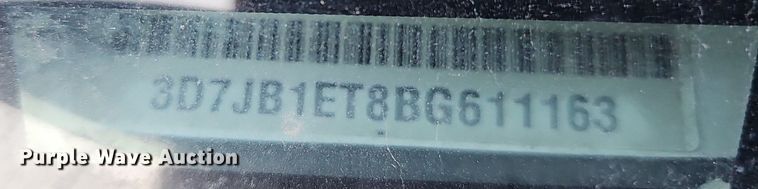 image for item DK0725 2011 Dodge Ram 1500 pickup truck