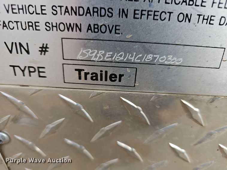 image for item DM1561 2012 Sharp  enclosed cargo trailer