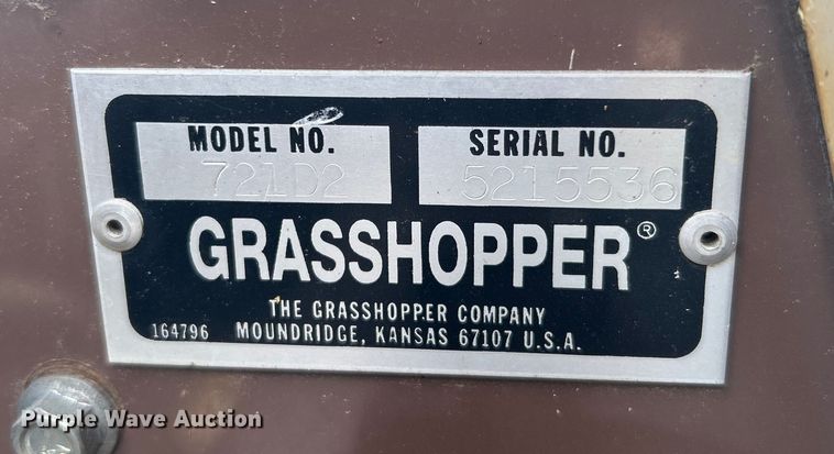 image for item DO1012 Grasshopper  721D2 ZTR lawn mower