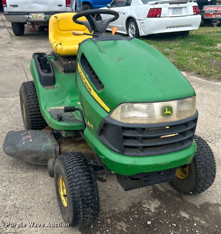 image for item DO1013 John Deere LA115 lawn mower