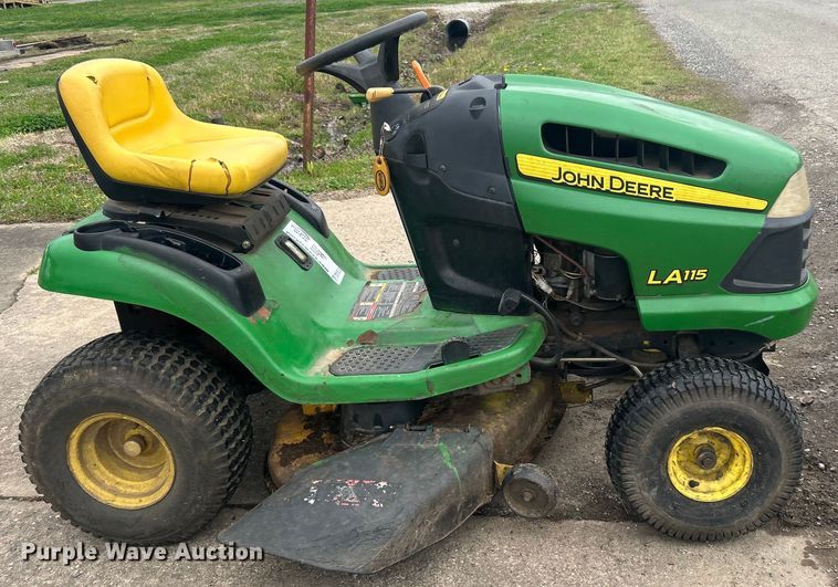 image for item DO1013 John Deere LA115 lawn mower
