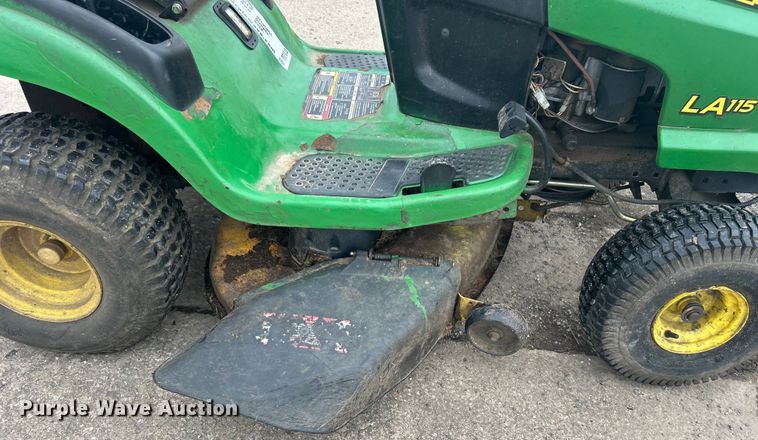 image for item DO1013 John Deere LA115 lawn mower