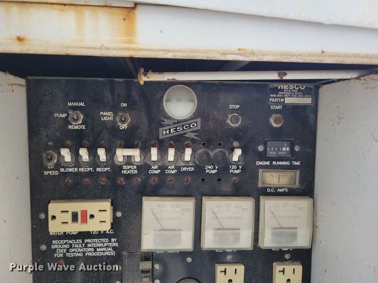 image for item DP1302 1991 Hesco 1500 10 power unit trailer