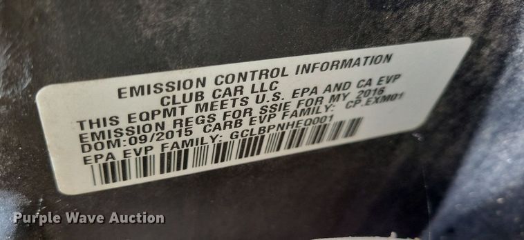 image for item DP1303 2016 Club Car President golf cart